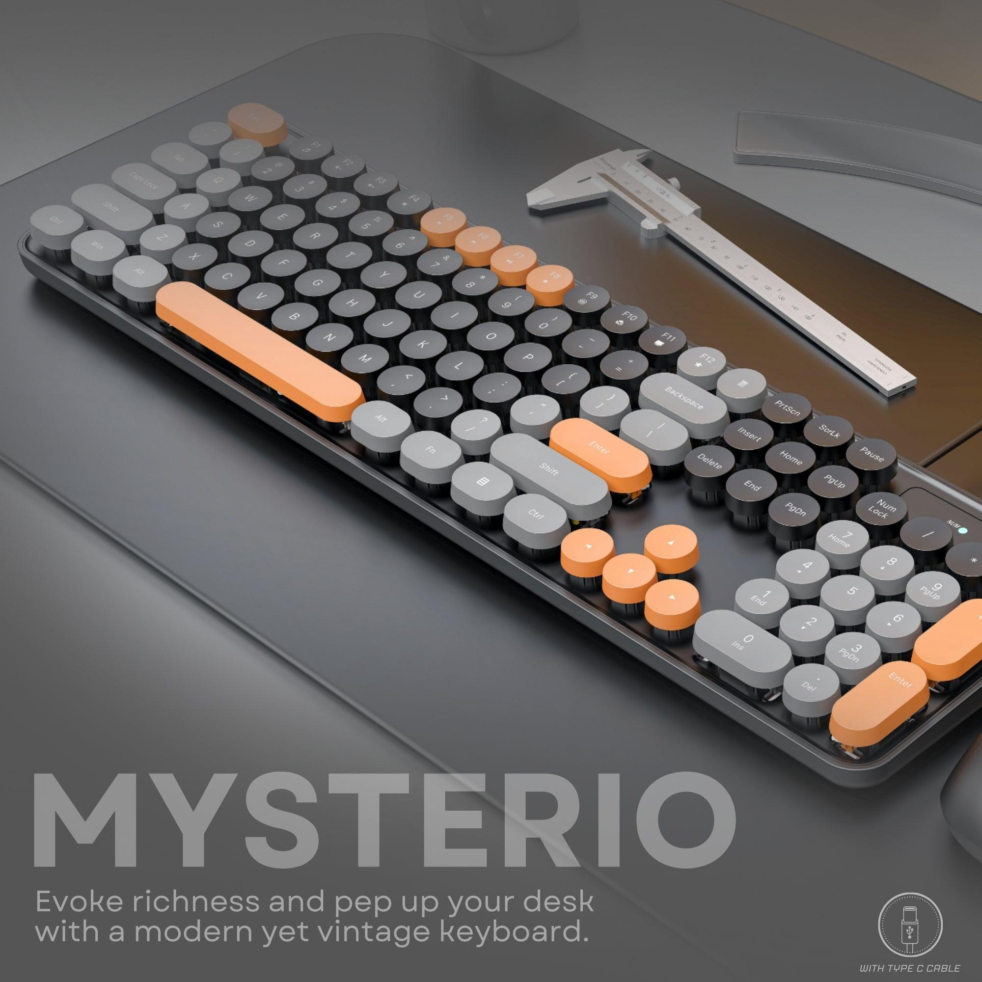 Drluxur Mysterio Typewriter Keyboard and Mouse Combo with type C cable - Pre order