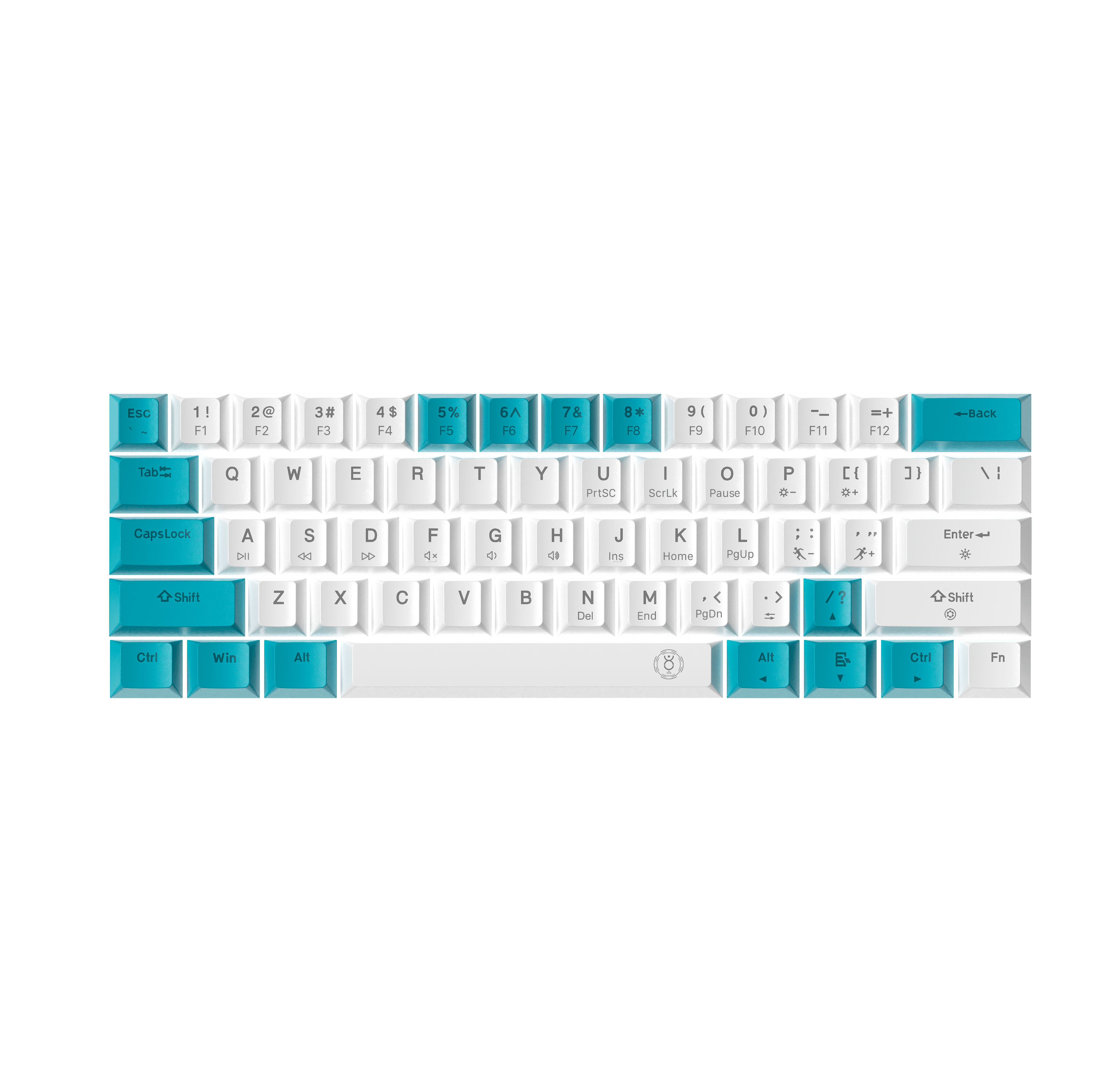 Drluxur Keycaps for Darkfire/Pearl - For 60% Compact Keyboards